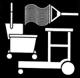 Brooms, Mops, Bucket, Cleaning supplies and Equipment